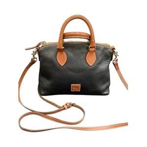 Dooney &Bourke Purse Women’s 1 Size Small Crossbody Pebbled Leather Strap Black
